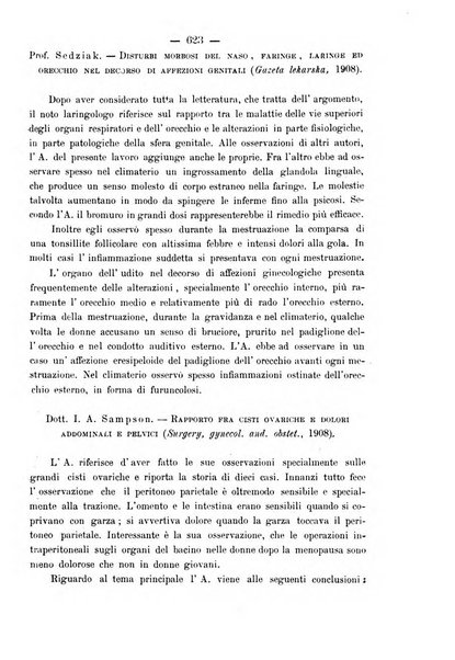 La rassegna d'ostetricia e ginecologia