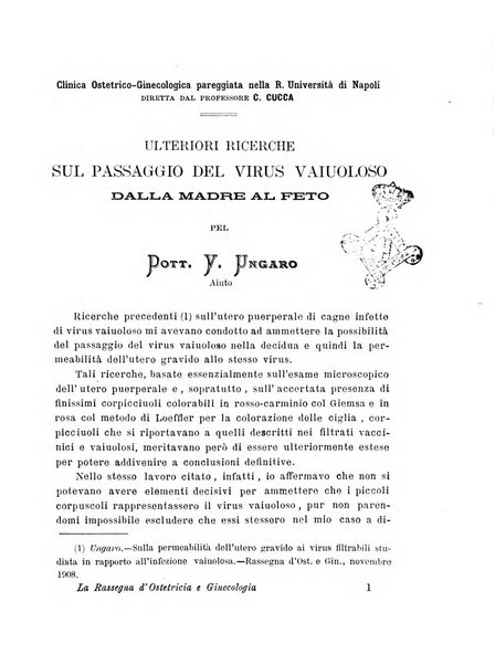 La rassegna d'ostetricia e ginecologia