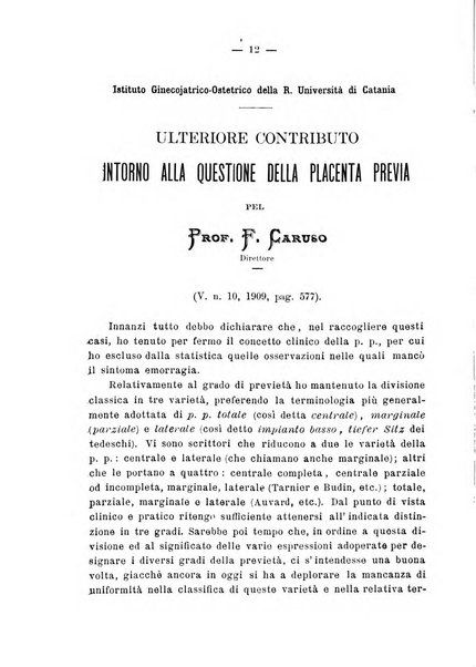 La rassegna d'ostetricia e ginecologia