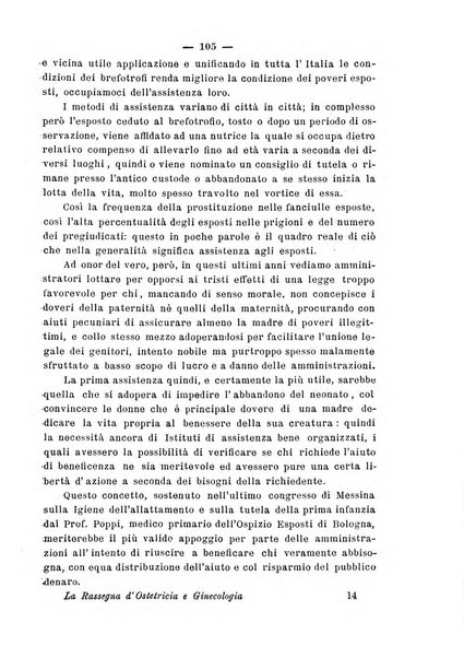 La rassegna d'ostetricia e ginecologia