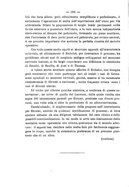 La rassegna d'ostetricia e ginecologia