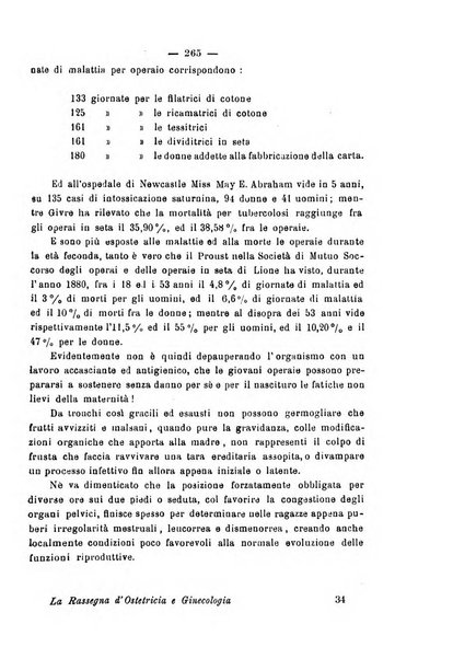 La rassegna d'ostetricia e ginecologia