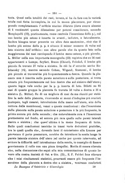 La rassegna d'ostetricia e ginecologia