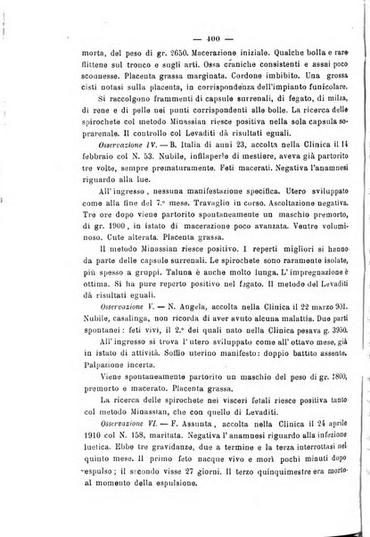 La rassegna d'ostetricia e ginecologia