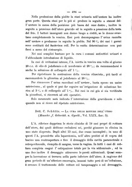 La rassegna d'ostetricia e ginecologia