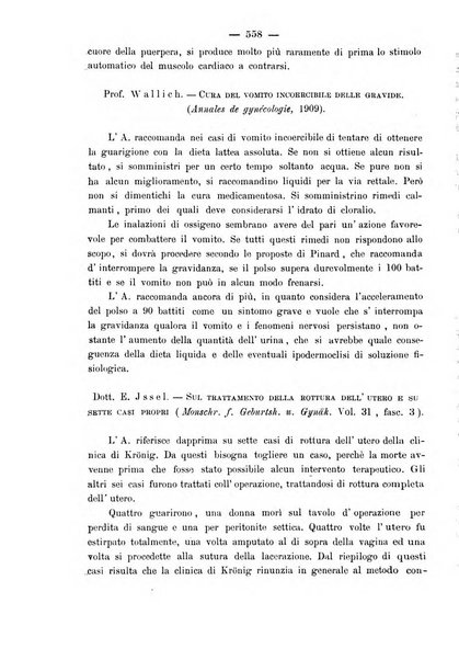 La rassegna d'ostetricia e ginecologia