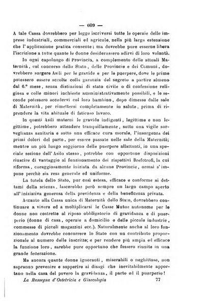 La rassegna d'ostetricia e ginecologia