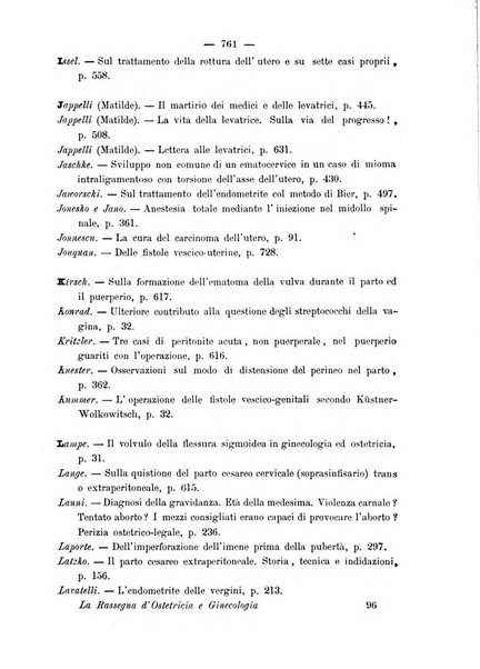 La rassegna d'ostetricia e ginecologia