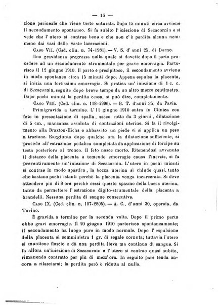 La rassegna d'ostetricia e ginecologia