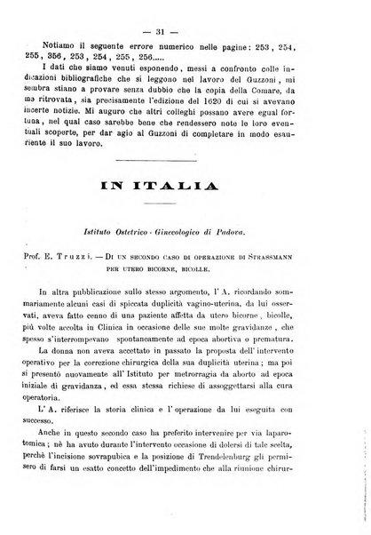 La rassegna d'ostetricia e ginecologia