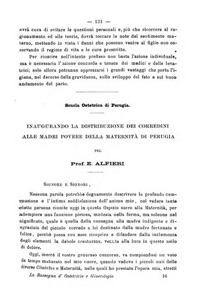 La rassegna d'ostetricia e ginecologia