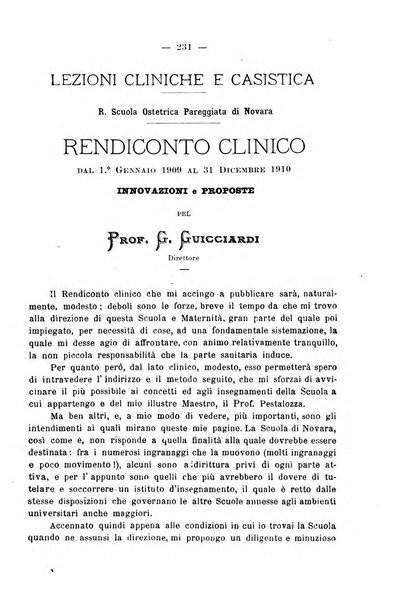 La rassegna d'ostetricia e ginecologia