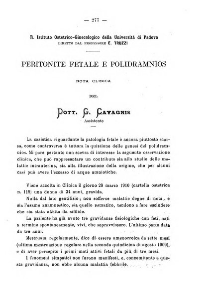 La rassegna d'ostetricia e ginecologia