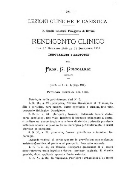 La rassegna d'ostetricia e ginecologia