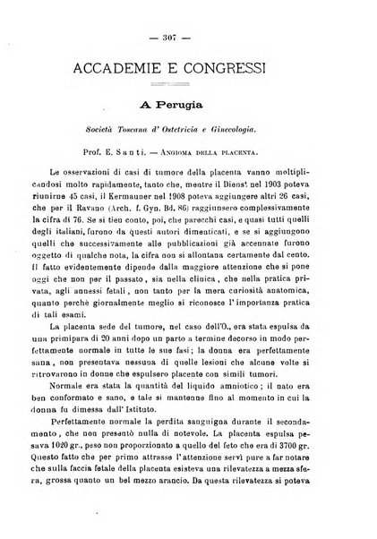 La rassegna d'ostetricia e ginecologia