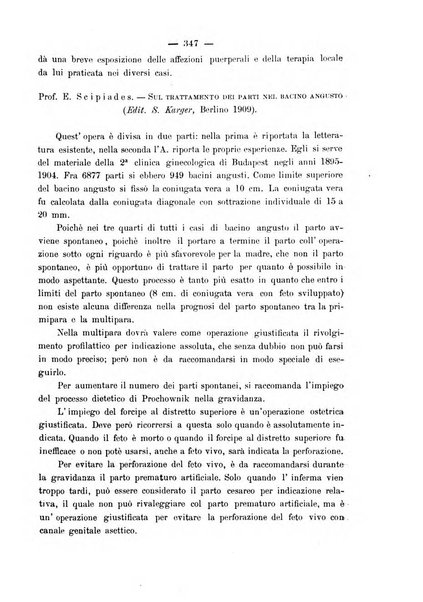 La rassegna d'ostetricia e ginecologia