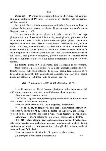 La rassegna d'ostetricia e ginecologia