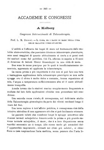 La rassegna d'ostetricia e ginecologia