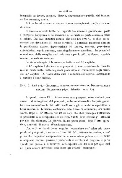 La rassegna d'ostetricia e ginecologia