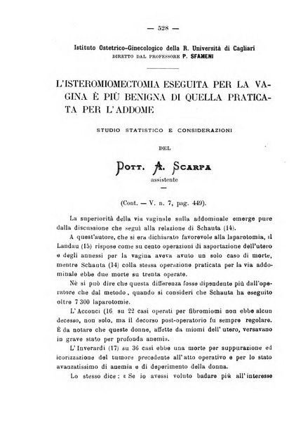 La rassegna d'ostetricia e ginecologia