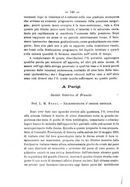 La rassegna d'ostetricia e ginecologia