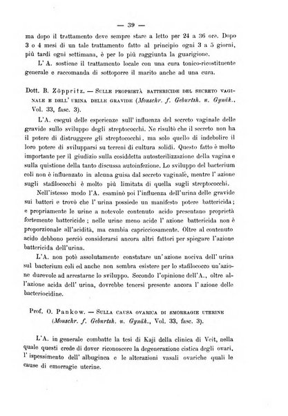 La rassegna d'ostetricia e ginecologia