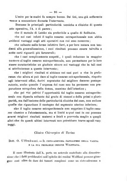 La rassegna d'ostetricia e ginecologia