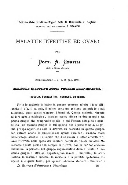 La rassegna d'ostetricia e ginecologia