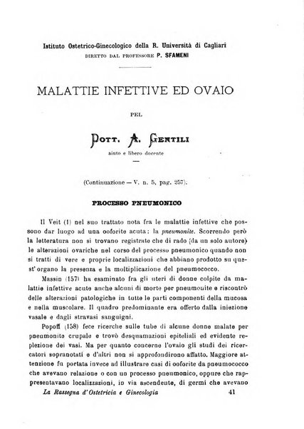 La rassegna d'ostetricia e ginecologia