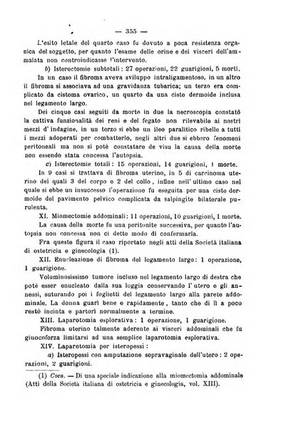 La rassegna d'ostetricia e ginecologia