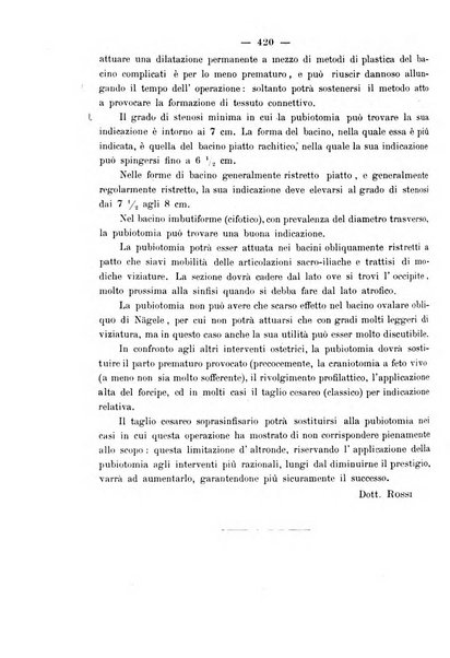 La rassegna d'ostetricia e ginecologia