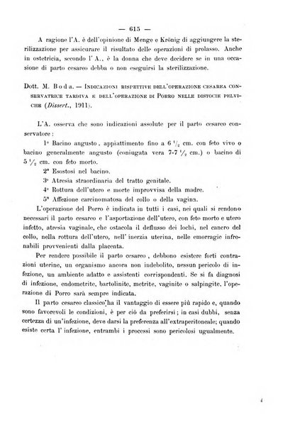 La rassegna d'ostetricia e ginecologia