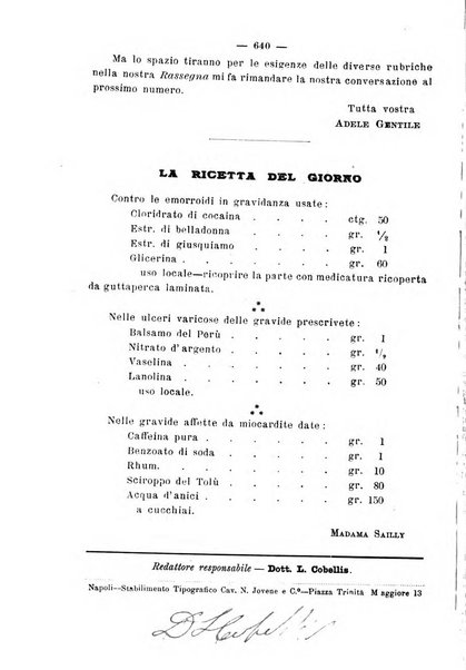 La rassegna d'ostetricia e ginecologia