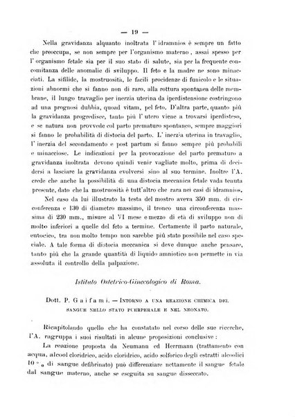 La rassegna d'ostetricia e ginecologia