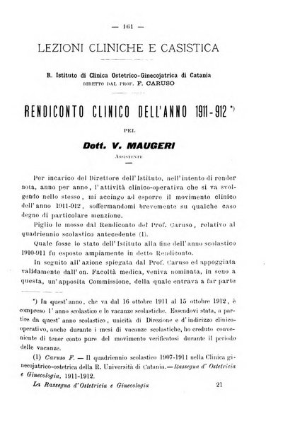 La rassegna d'ostetricia e ginecologia