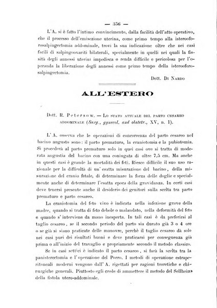 La rassegna d'ostetricia e ginecologia