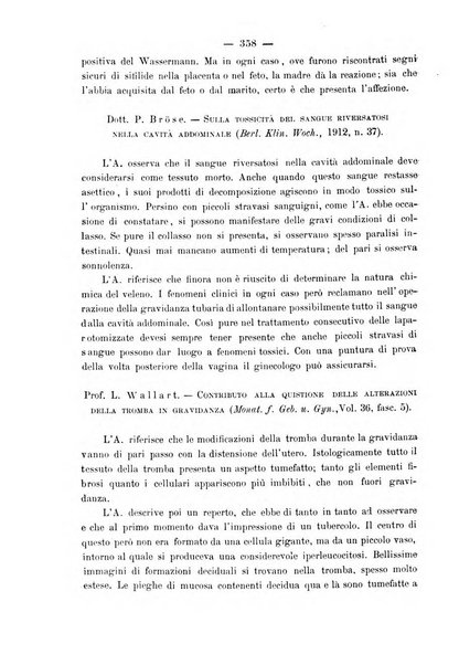 La rassegna d'ostetricia e ginecologia