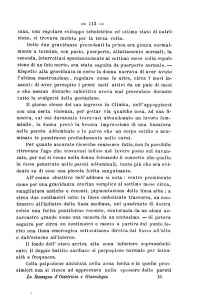 La rassegna d'ostetricia e ginecologia