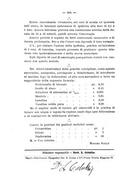 La rassegna d'ostetricia e ginecologia