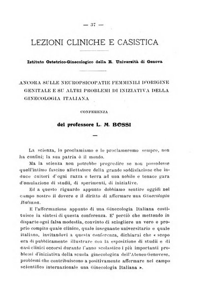 La rassegna d'ostetricia e ginecologia