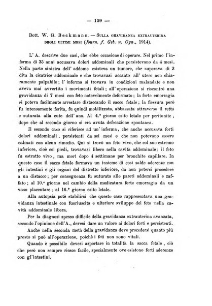 La rassegna d'ostetricia e ginecologia