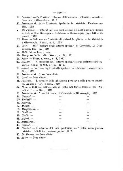 La rassegna d'ostetricia e ginecologia