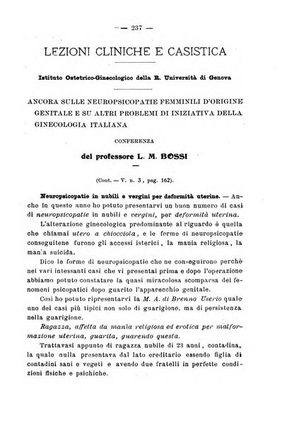 La rassegna d'ostetricia e ginecologia