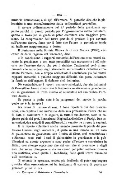 La rassegna d'ostetricia e ginecologia