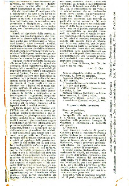 La rassegna d'ostetricia e ginecologia