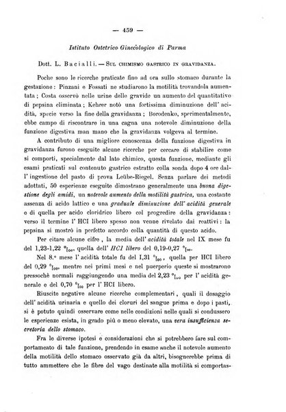 La rassegna d'ostetricia e ginecologia