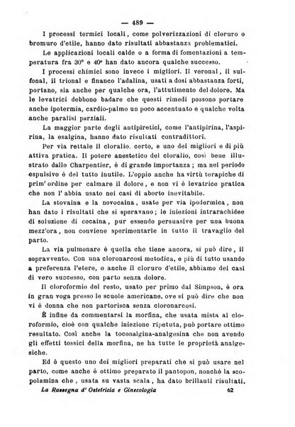 La rassegna d'ostetricia e ginecologia