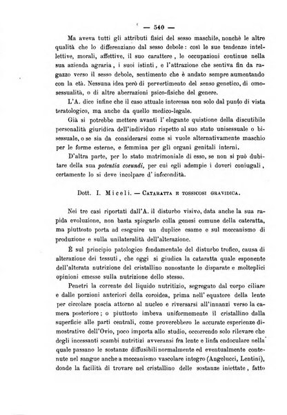 La rassegna d'ostetricia e ginecologia