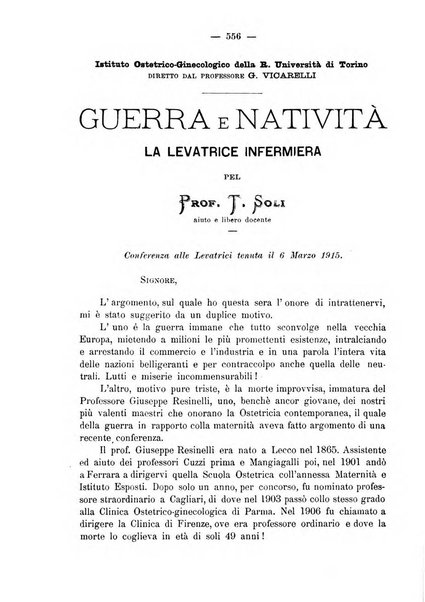 La rassegna d'ostetricia e ginecologia