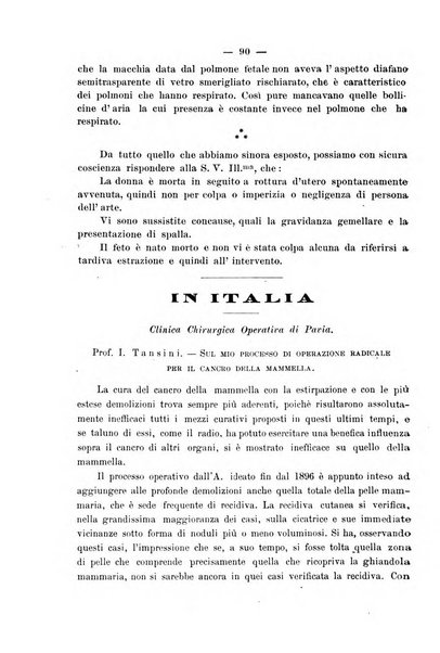 La rassegna d'ostetricia e ginecologia